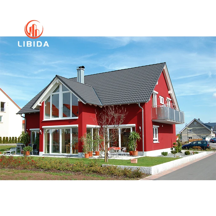 China luxury prefabricated house low cost real estate prefab homes made by EPS cement wall panels