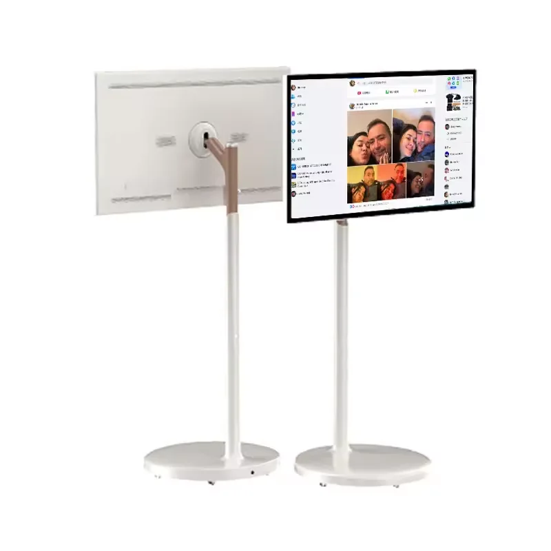 New Design 32 Inch Smart Tv Touch Screen Android Built-in Camera For Live Room Gaming Small Portable Lcd Television