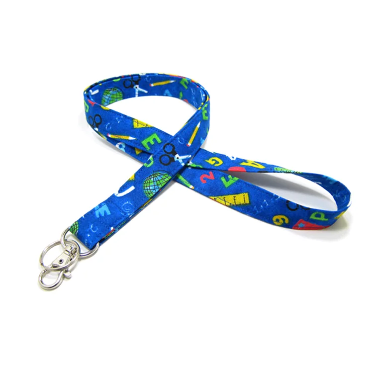 
High quality neck custom polyester woven lanyards 