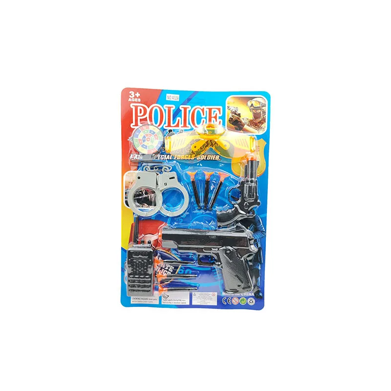 Soft Bullet Gun Police Toy Set Military Shooting Game Toy