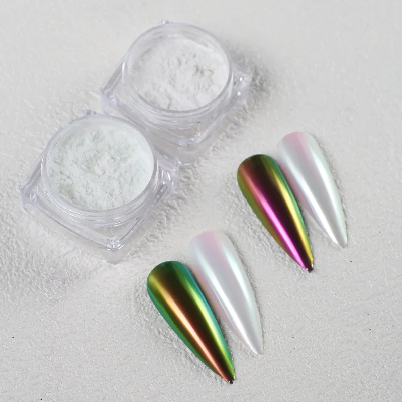 Factory Price Acrylic Aurora Glitter Holographic Nails 3 in 1 Dipping Powder 2 Colors UV Gel Nail Polish Free Sample Made in China