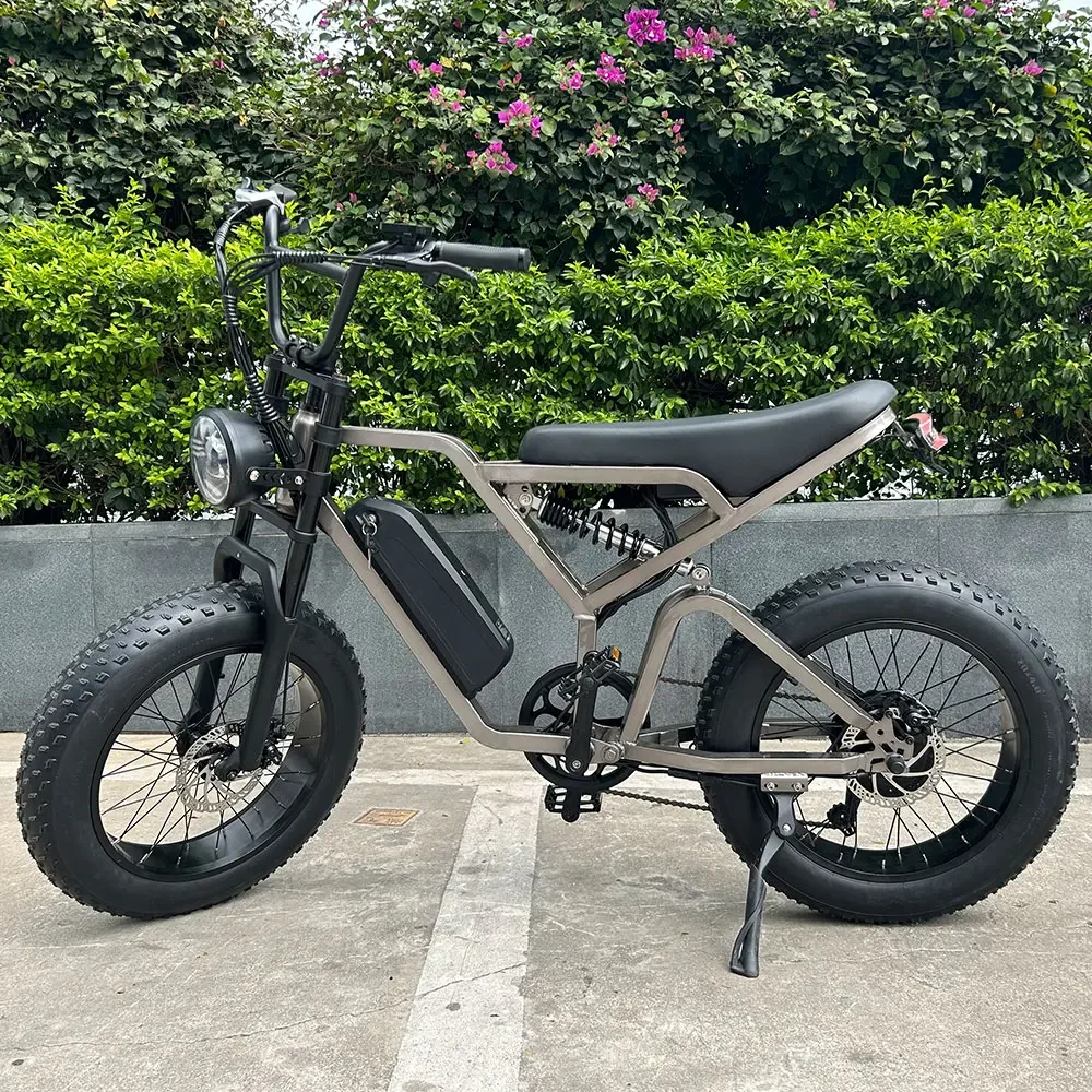 Электрический горный велосипед Ebike 1000 Вт электрический с толстыми шинами 20 дюймов EcoRider съемный аккумулятор
