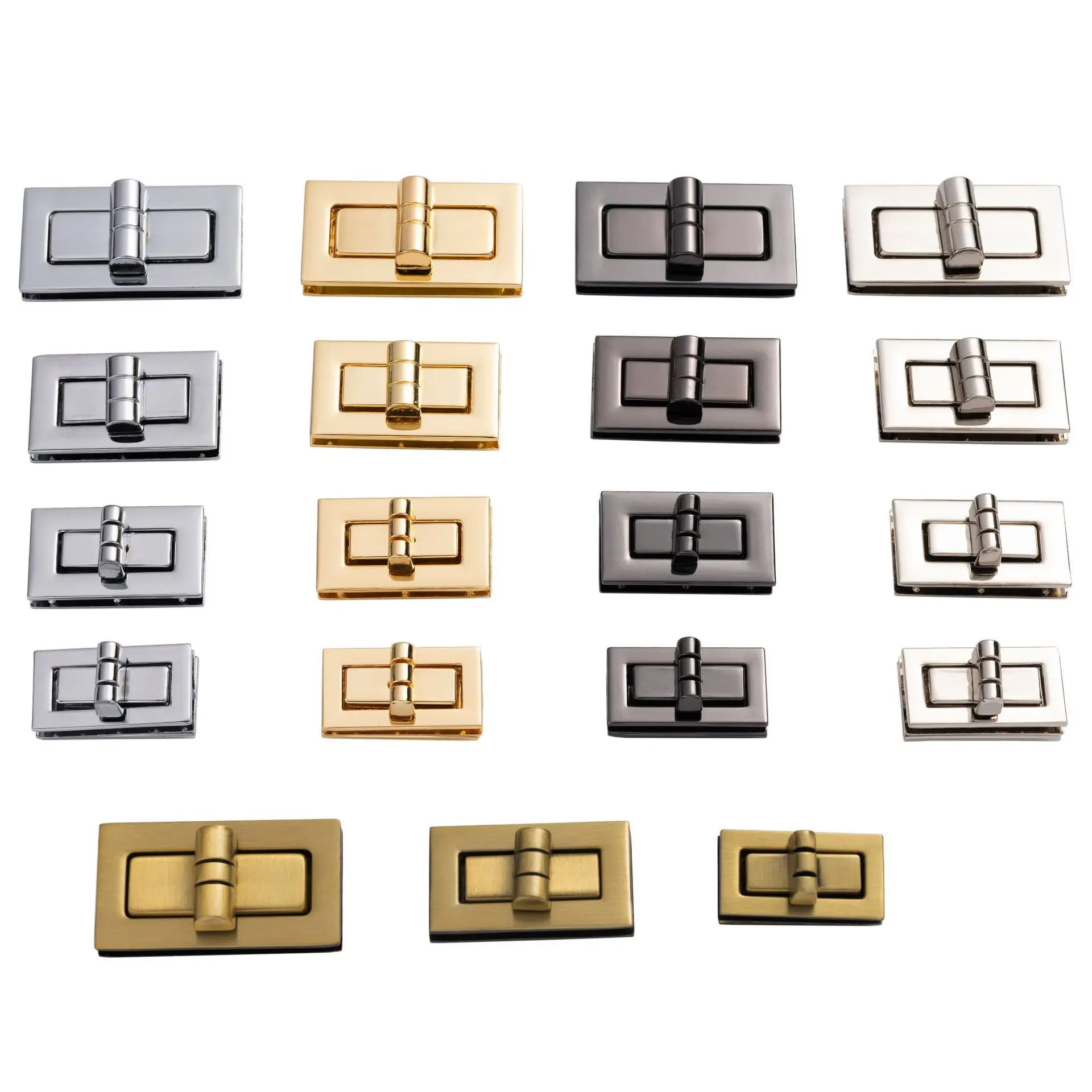 Custom Design Zinc Alloy Bag Hardware Classic Metal Lock for Handbags