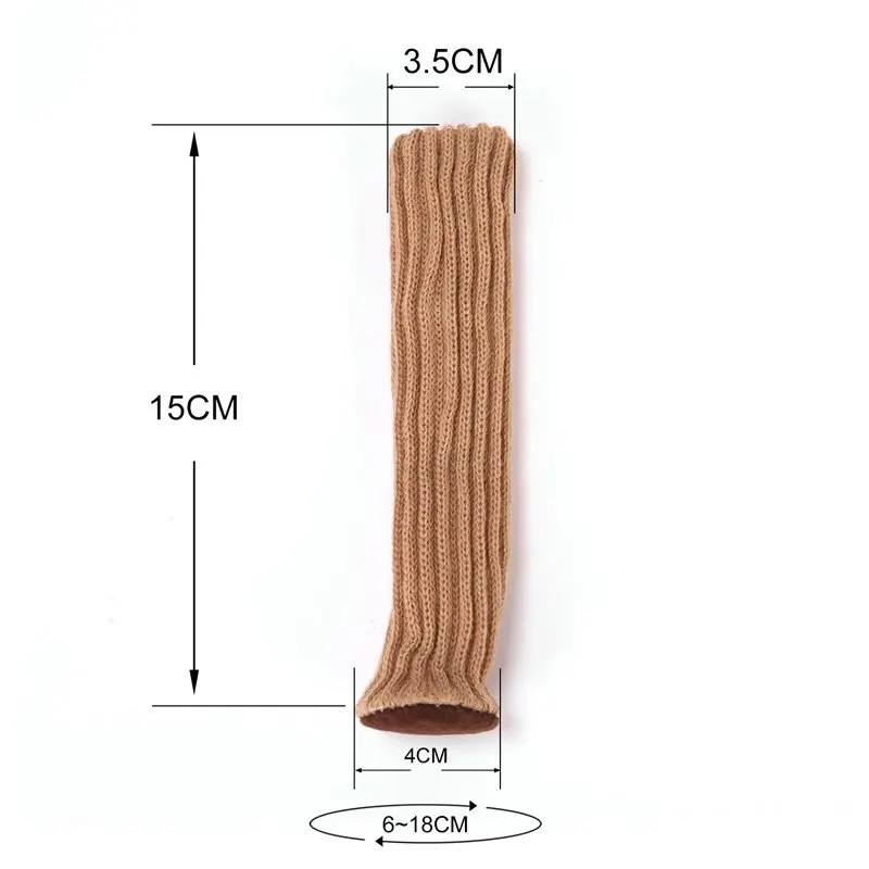 24Pcs /Set Floor Protection Chair Foot Pad Wool Furniture Cover / Table Leg Socks