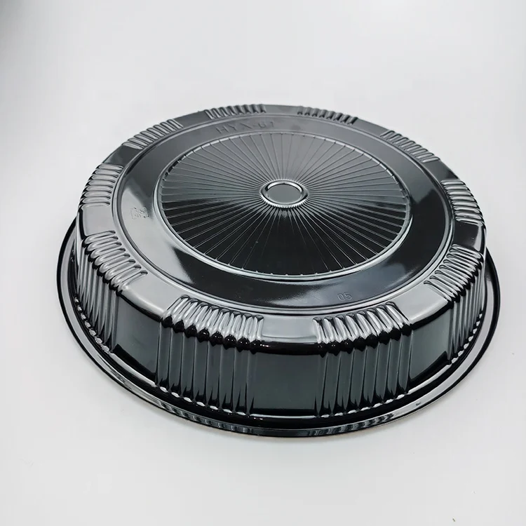 Popular Japanese Design  Disposable Plastic round Set Sushi Plates And Dishes