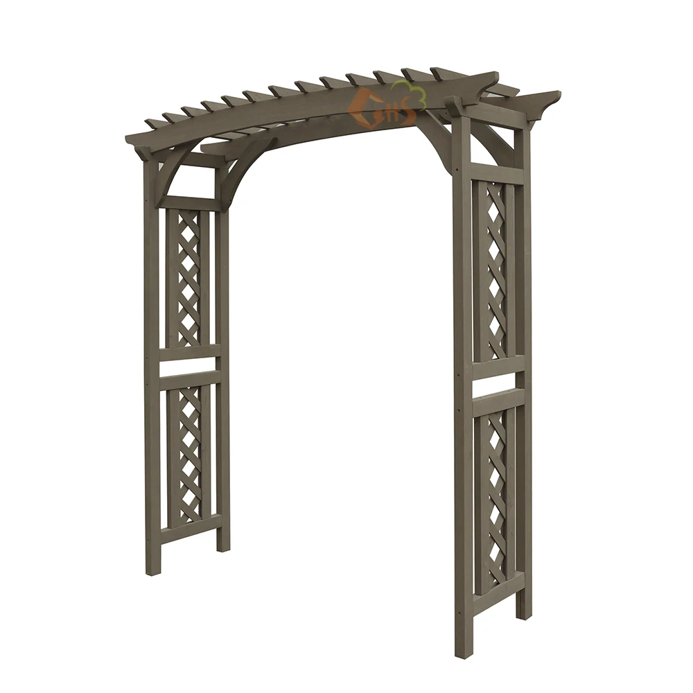 Outdoor Garden Decoration Wooden Arbor Pergola Arch Wedding Arches