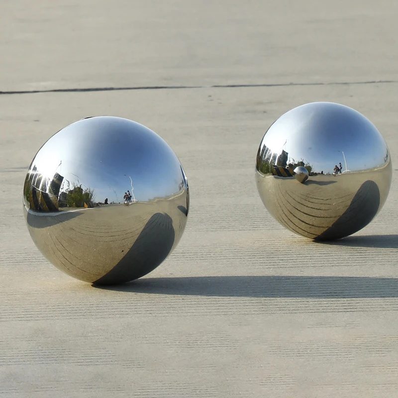 Mirror metal sphere full size 16mm to 1200mm 304 stainless steel hollow sphere decorative balls