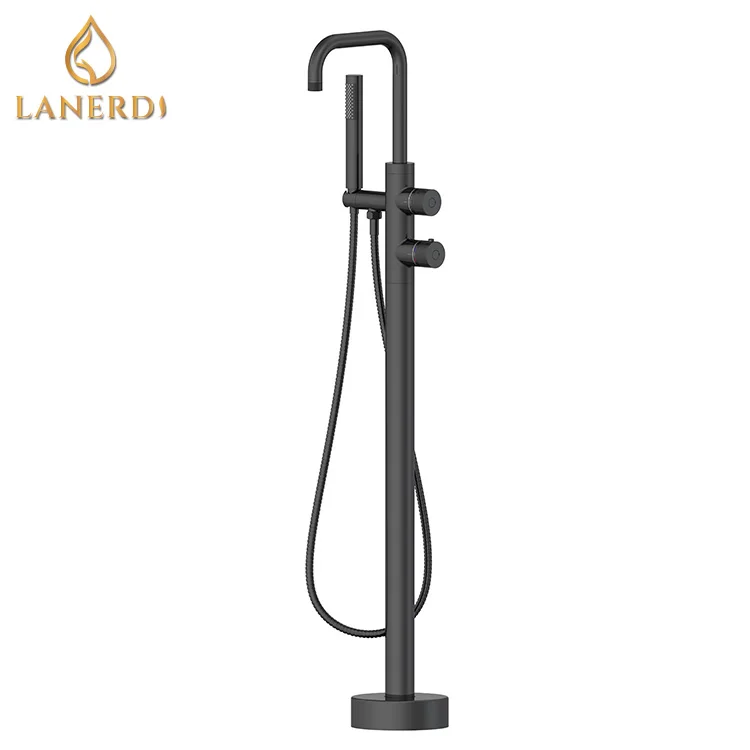 Kai Ping Factory  Floor Mounted Free Standing Freestand Freestanding Bath Tub Bathtub Mixer Tap Faucet Shower Set