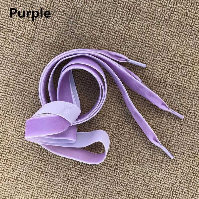 50-200cm Width Velvet Surface Shoelaces Women Men Black White Blue Colorful Leather Sports Casual Shoes Laces