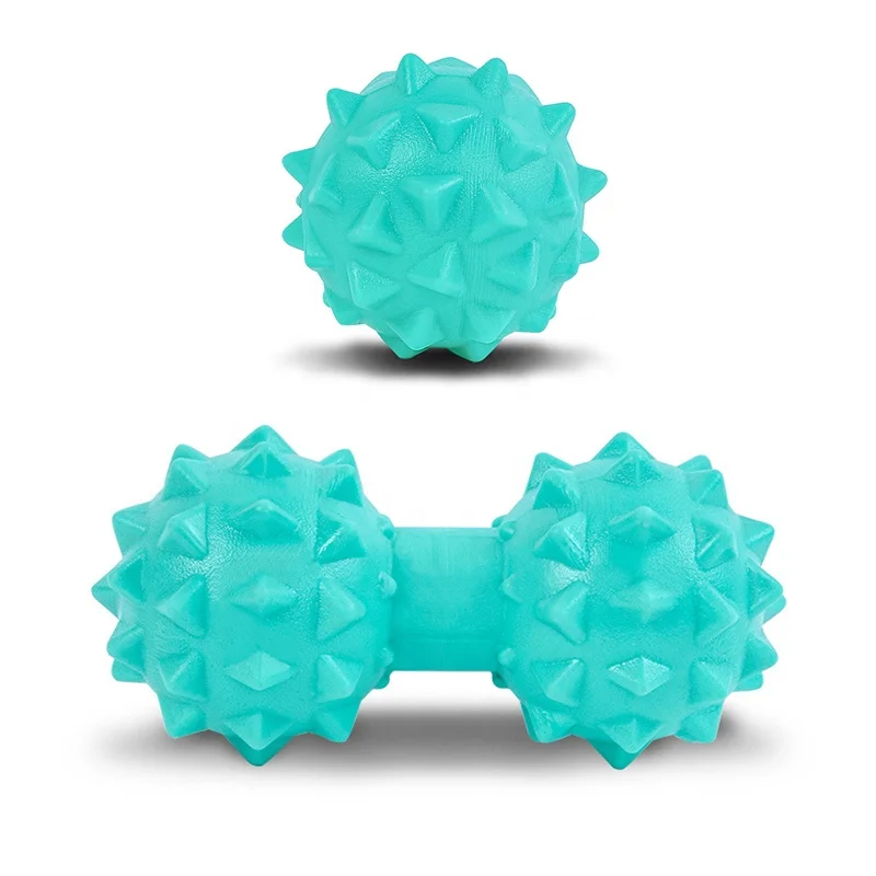W1N Hot Selling  Fascia  Ball Fitness Yoga Elastic Peanut Massage Ball Double Lacrosse Massage Muscle Relaxer Massager