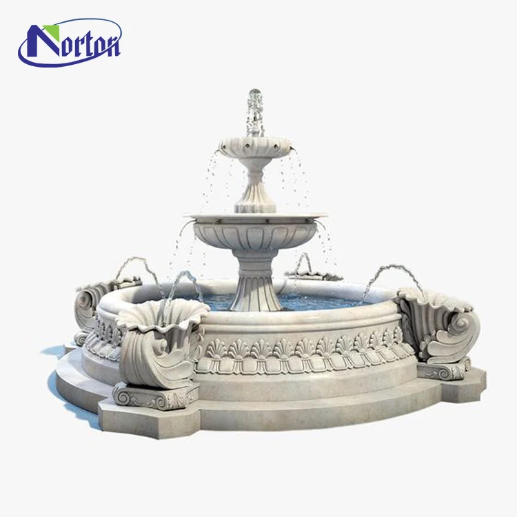Wholesale professional carving all types outdoor or indoor stone garden marble water fountain for sale