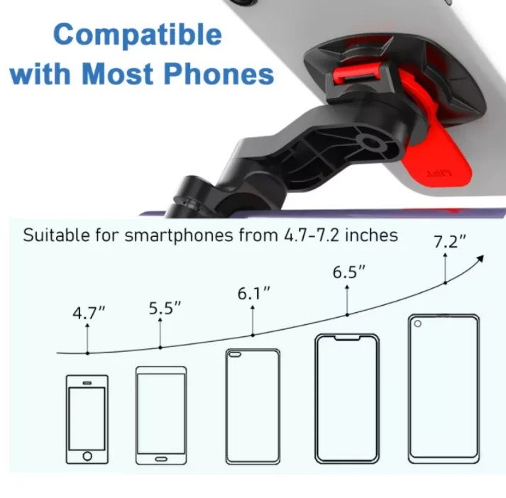 Good Price Mountain Bike Phone Holder Racing Bicycle Phone Stand Quick Lock Cellphone Mount With Strong Paste Adapter