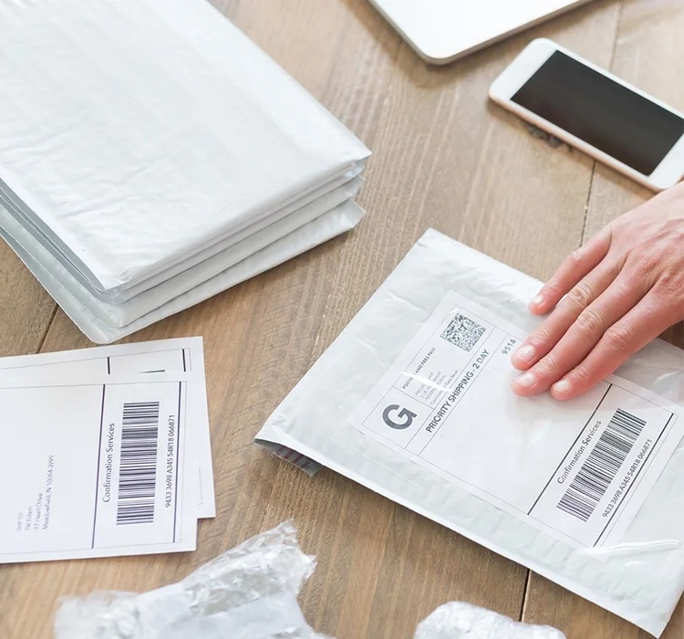 Waterproof Blank White 4x6 inch 500pcs Self Adhesive Label Paper Shipping 4x6 Direct Thermal Shipping Label