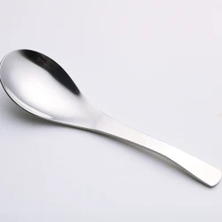 Wholesale Royal Thick Round Rice Spoon Stainless Steel Earl Spoon Metal Table Soup Spoon