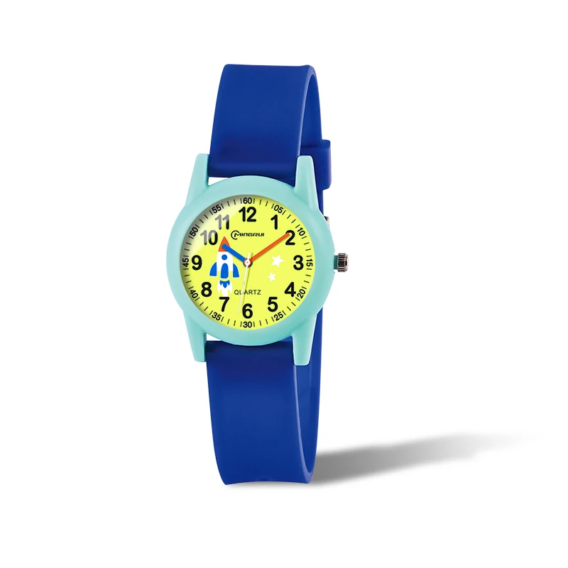 Manufacture New design Colorful Strap Cartoon Waterpoof Quartz Watches For Kids