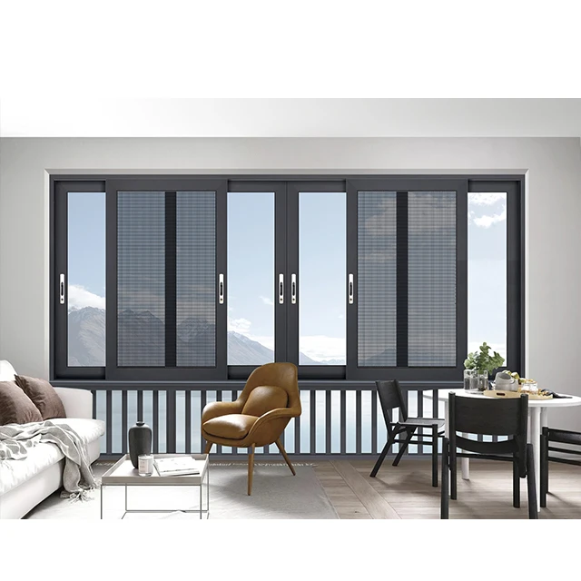 Customized broken bridge aluminum system sliding windows villa windows soundproof floor-to-ceiling glass doors and windows