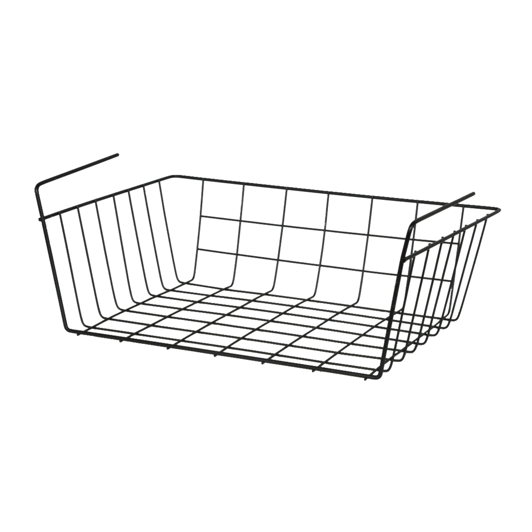 Table Hanging Wire Baskets Under Shelf Hanging Storage Basket Stackable Hanging Metal Grid Basket
