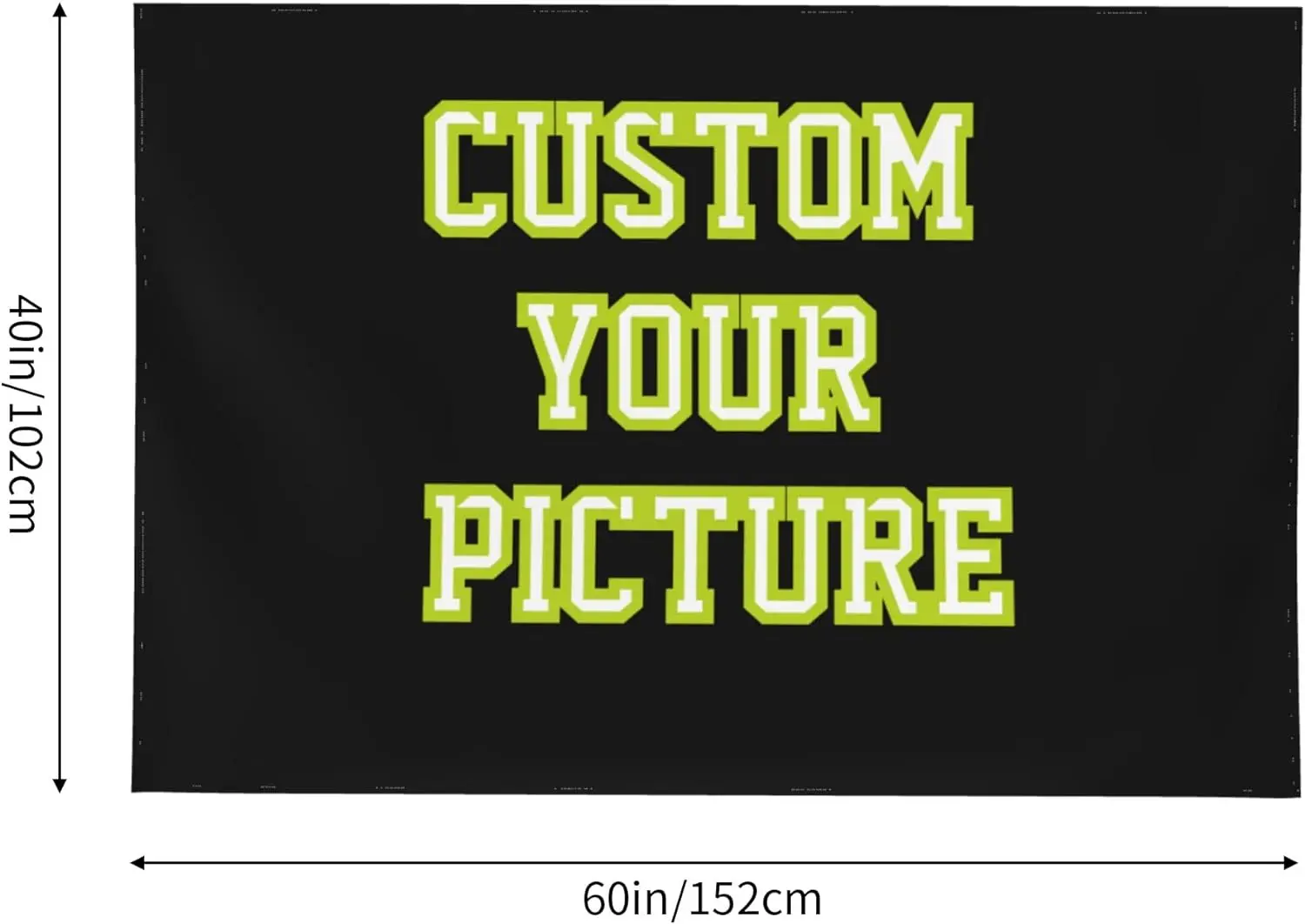 Custom 60*40 Inch Jacquard Woven Tapestry Printed Pattern Bedroom Sign and Banner Images for Personalization wall hanging