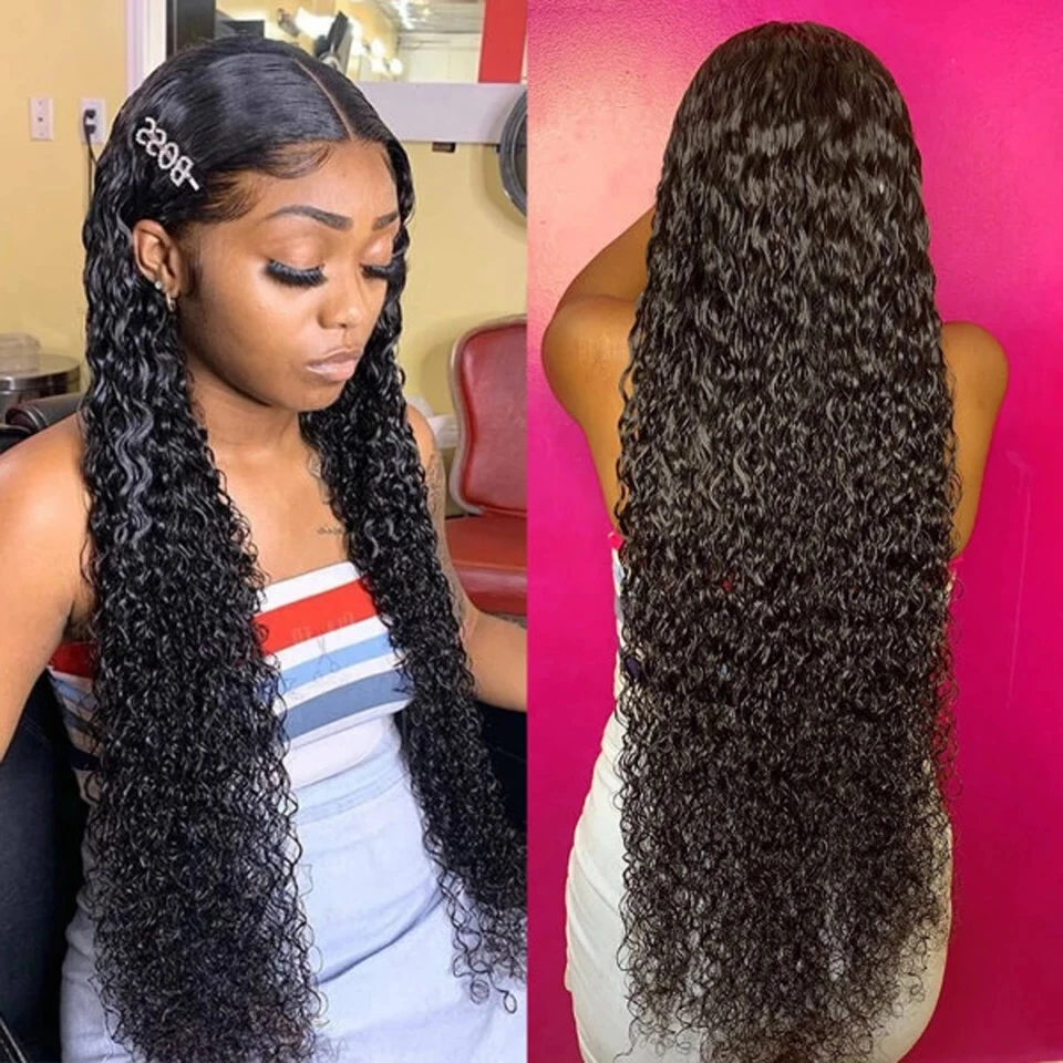 Borui Hair Wholesale Vendor Kinky Curly 13x4 Tranparent Lace Frontal Wigs Unprocessed Virgin Human Hair Wigs For Black Women