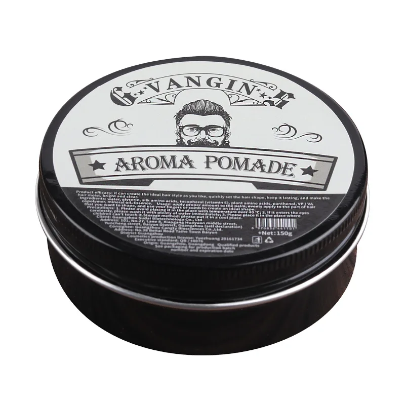 Water Based Hair Pomade Strong Hold Hair Styling Product Edge Control Wave Pomade
