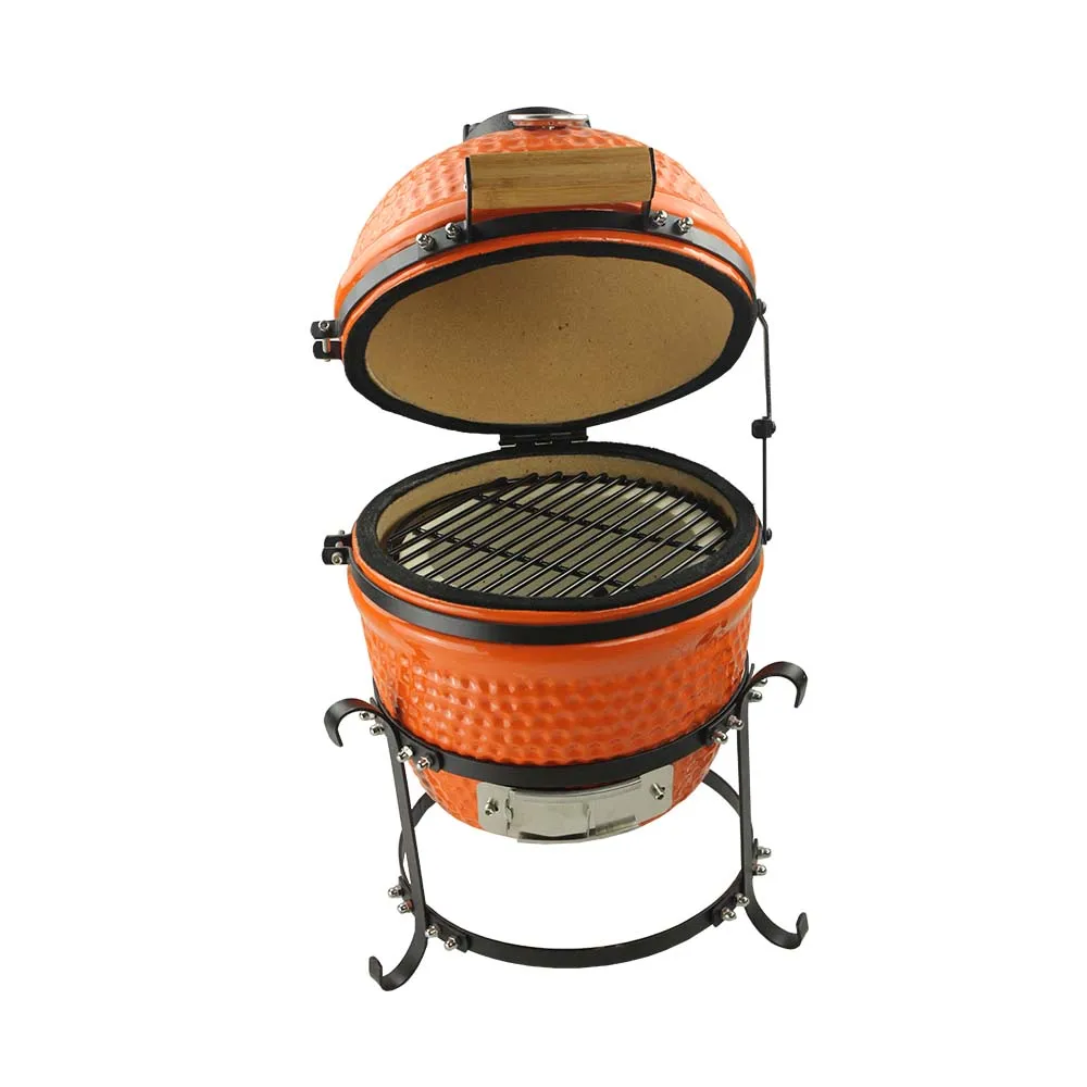Auplex Outdoor Garden Ceramic barbecue Charcoal Mini 13 Inch Kamado Grill