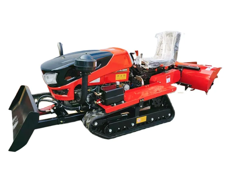 Crawler Tractor 35HP 50HP 80HP 120HP Agricultural Rubber Crawler Tractor with COMPLIMENTARY multifunctional accessories