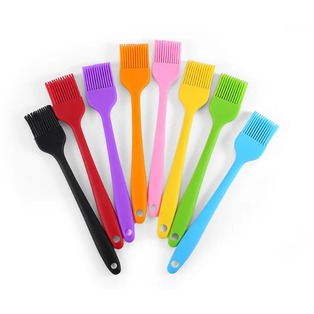 8inch Heat Resistant Kitchen Utensils Bakeware Tool Cooking Gadget Silicone BBQ Grill Pastry Basting Oil Brush