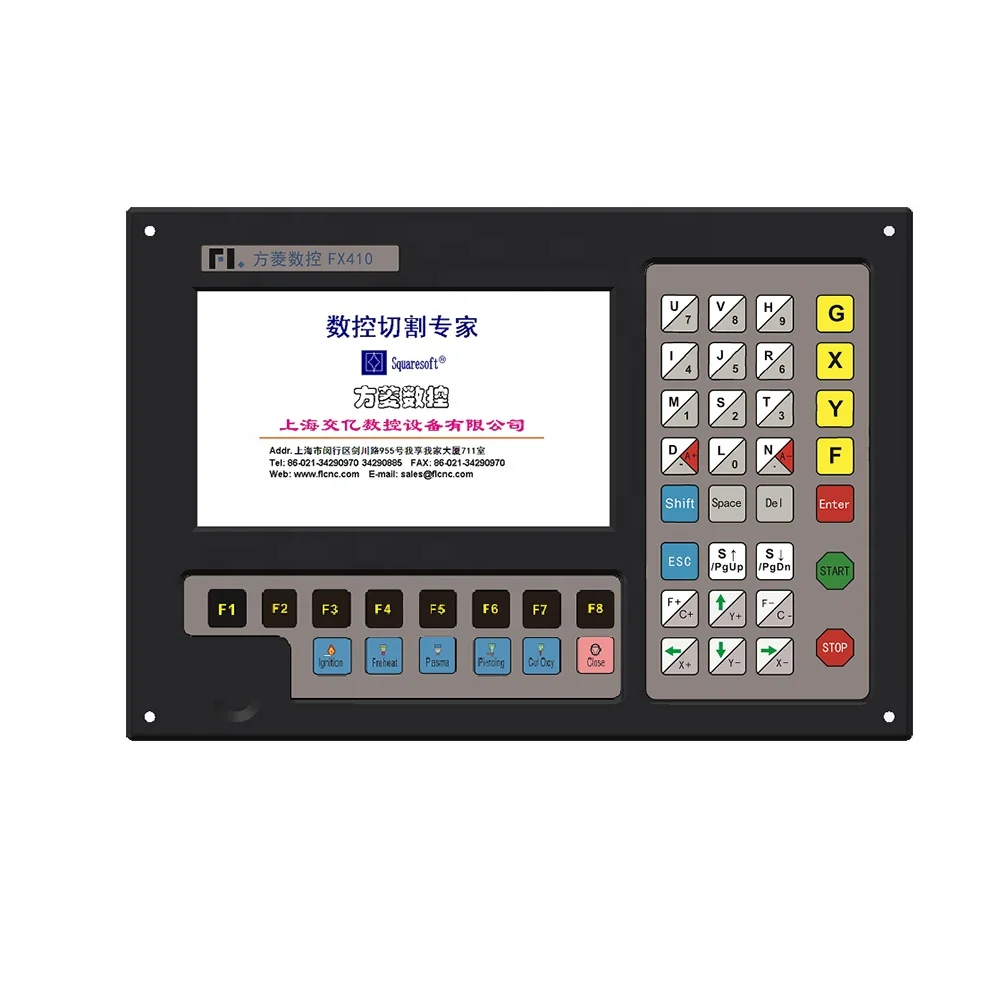 Low cost FX410 4 axis cnc controller for table type plasma Round tube Square tube cutting machine