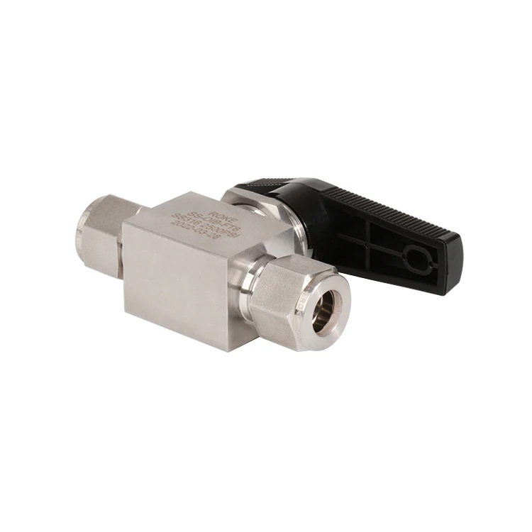 6000PSI Stainless Steel 316 Forged Double Ferrule Instrument Ball Valve