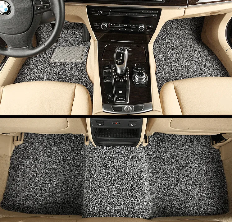 Eco-friendly car coil mat roll with non-slip backing