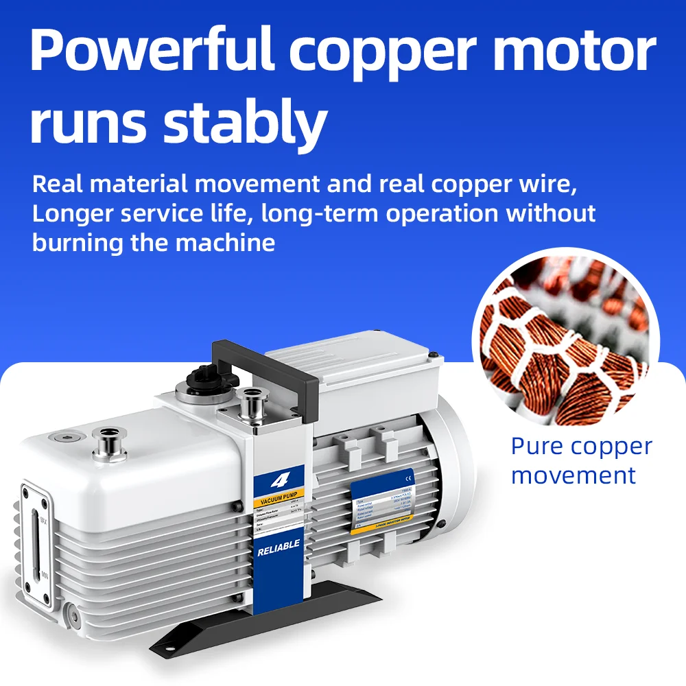 High Vacuum 8m3/h 220V/380V Two Stage Sliding Rotary Vane Vacuum Pump Corrosion Resistant Pump