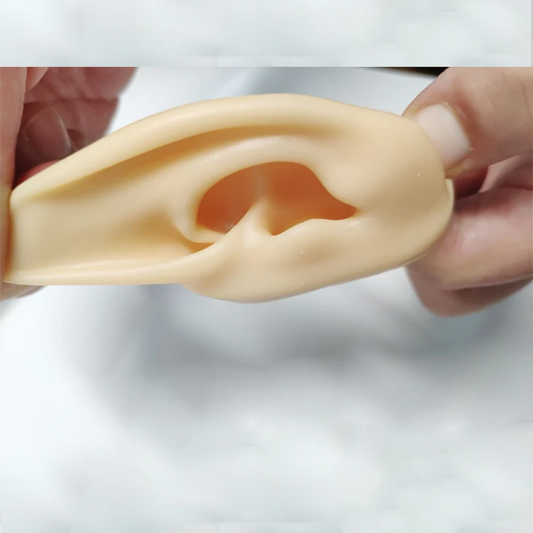 human ear molds silicone ears for earings display ear model