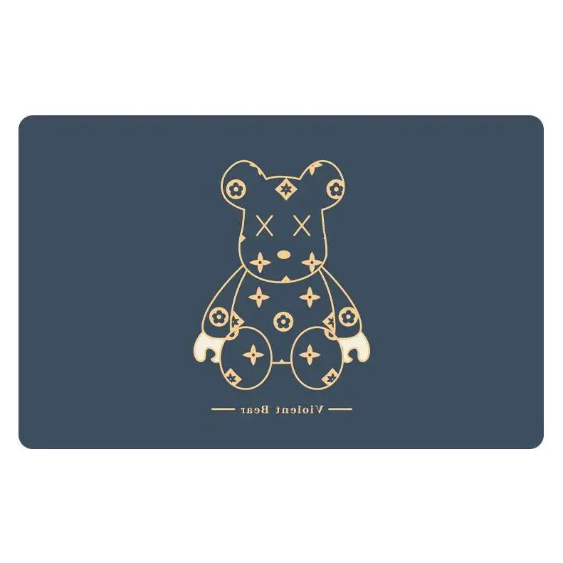 Factory Customized Stone Diatomite Bath Mat Non-slip Super Absorbent Quick Drying Bathroom Floor Mat