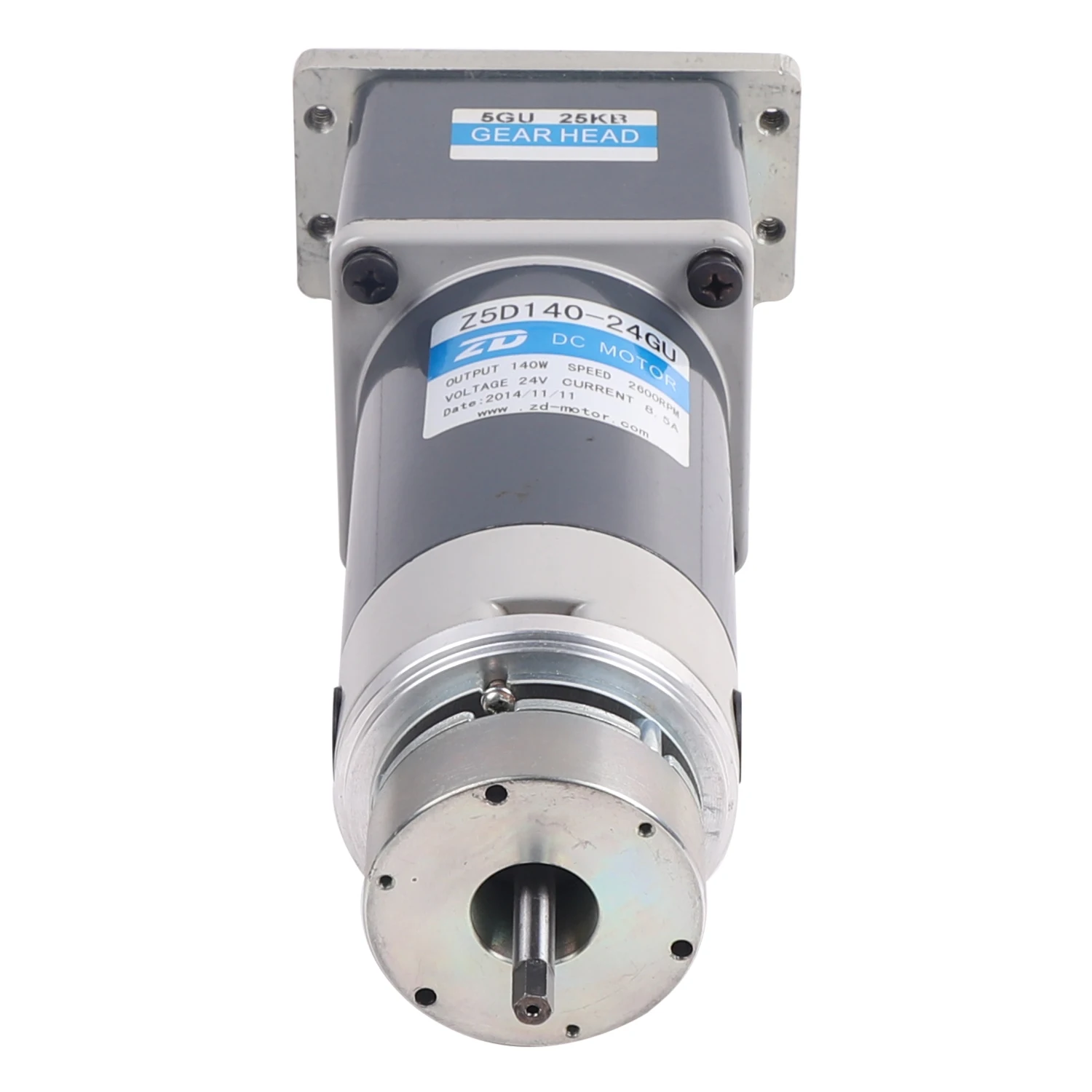 Customized Mount Flange Shaft Power ZD DC 100W 120W 140W 180W 24V Geared Motor With Brake