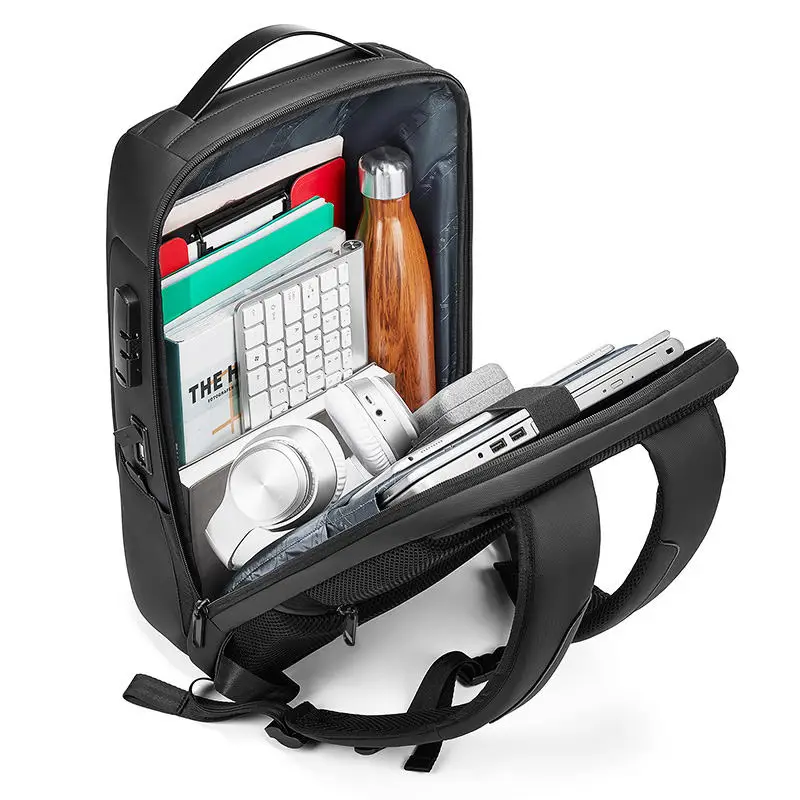 Advanced password lock safe Travel Business computer bag Waterproof USB large capacity anti-theft Male student laptop backpack