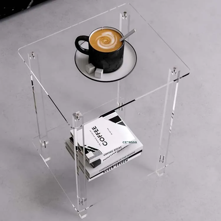 Прямая с фабрики Оптовая сборка акриловый консольный стол прямоугольный журнальный столик акриловая мебель