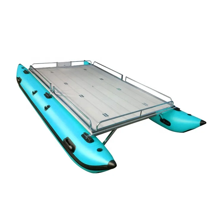 Factory Wholesale Portable Catamaran dinghy Fishing Raft Inflatable Fishing Boat