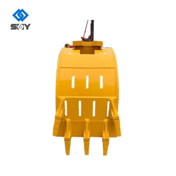 Hot Selling 1-50T Excavator Hydraulic Orange Peel Grab For Steel Scrap Big Stone Grapple