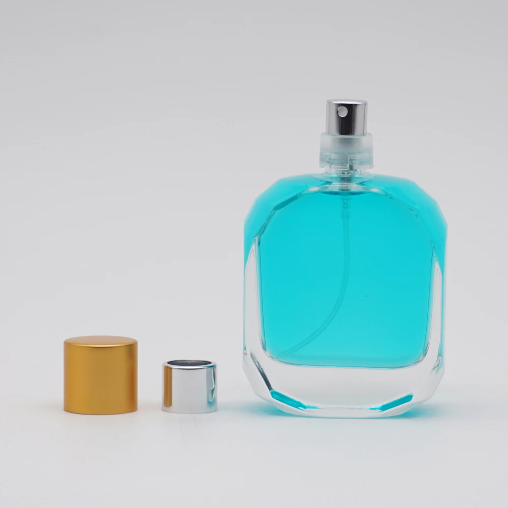 
50ml crimp neck perfume bottle perfume spray bottle clear crystal bottle 