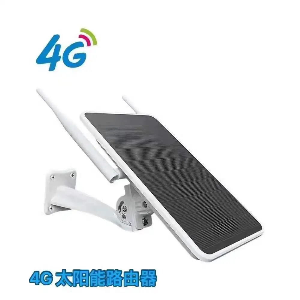 Outdoor Solar Wireless  Router 15W Solar Panel 4G SIM Card Slot Mobile Hotspot IP66 LTE Router
