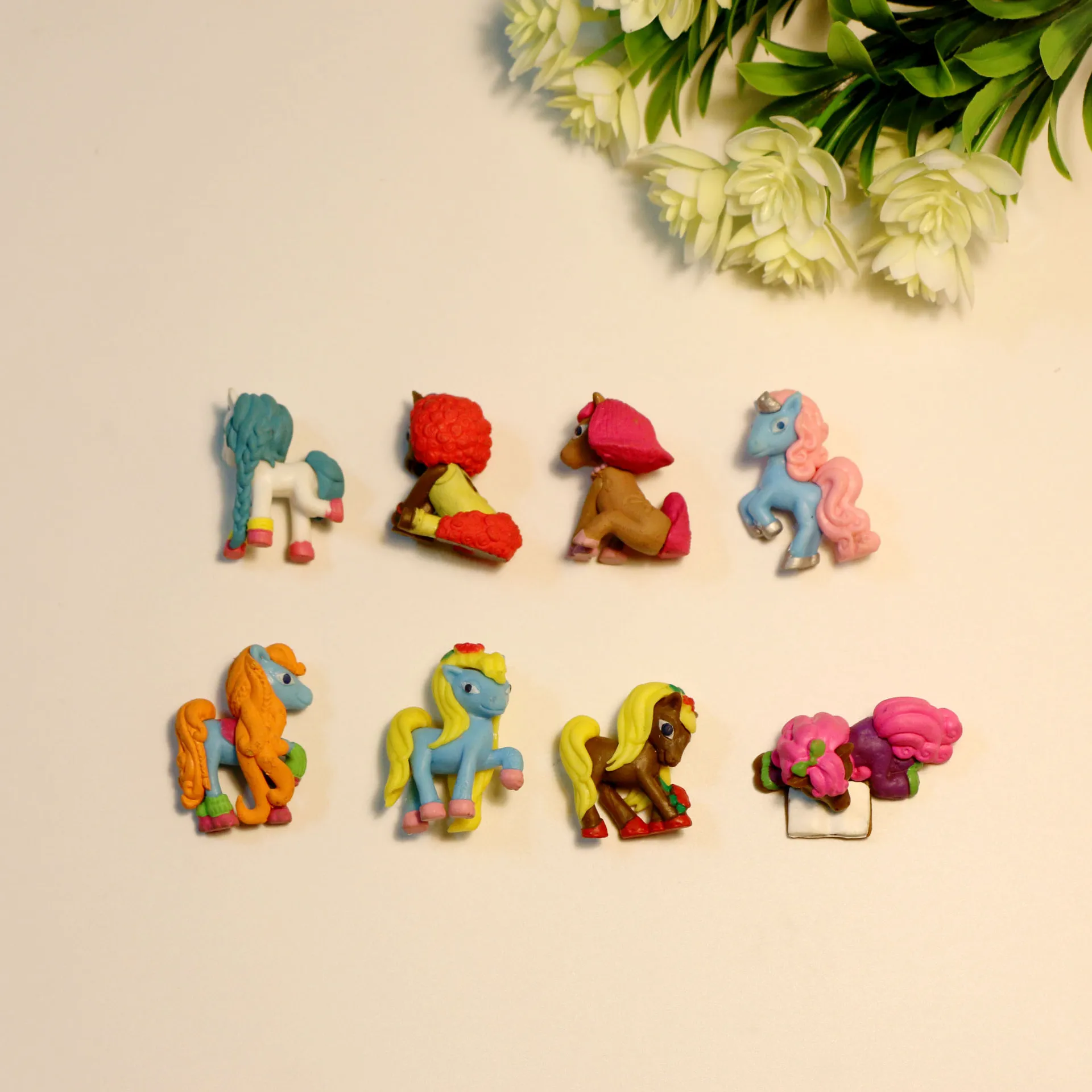 
Ebay best selling 8pcs small size little horse custom action figure 