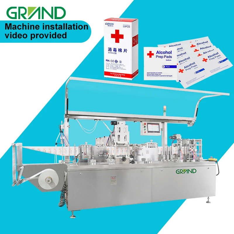 Машина для снятия влажных салфеток Yaskawa с низким дебетовым одиночным саше гвоздей производственная линия по производству спиртовых