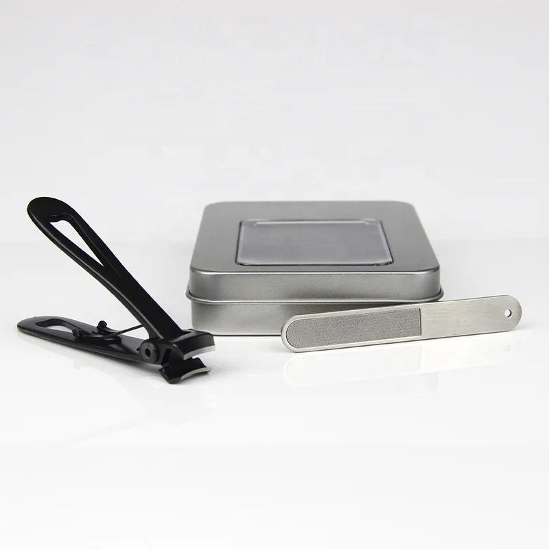 
Black stainless steel no splash toenail clipper hard nail clipper wide jaw nail clipper pedicure tool 