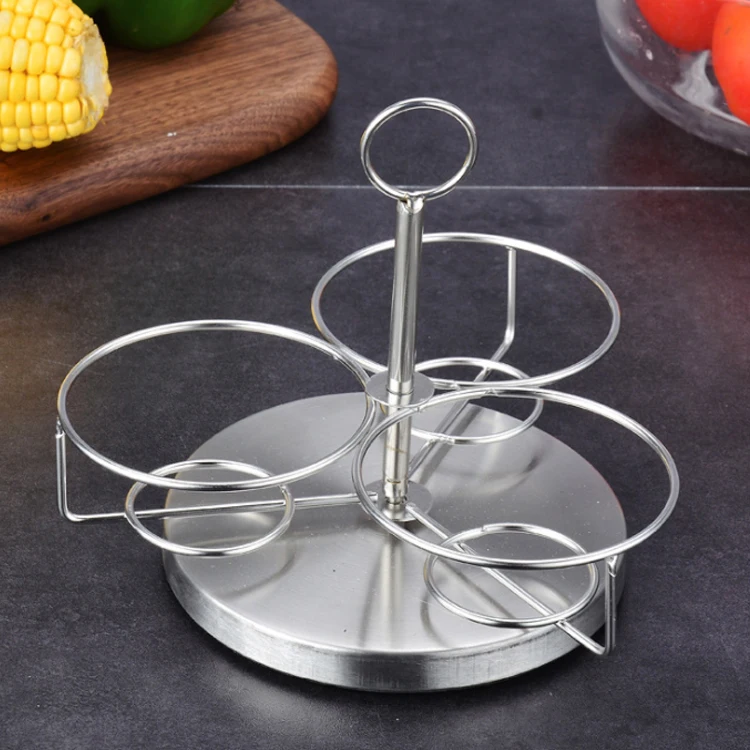 Utensil Sets 3 Pcs spices container kitchen Rotatable Stainless Steel spice container with a spoon storage containers for spices