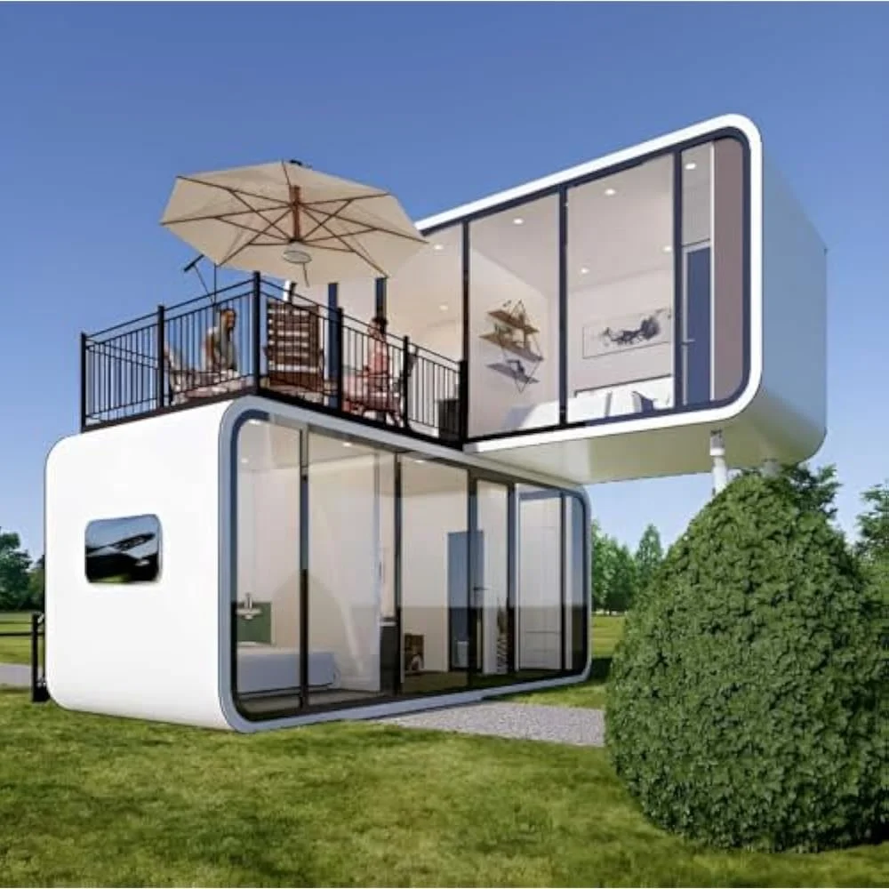 Стальной каркас портативный сборный яблочный каюта Мобильный Apple Home индивидуальный стручок сборный крошечный Яблочный домик