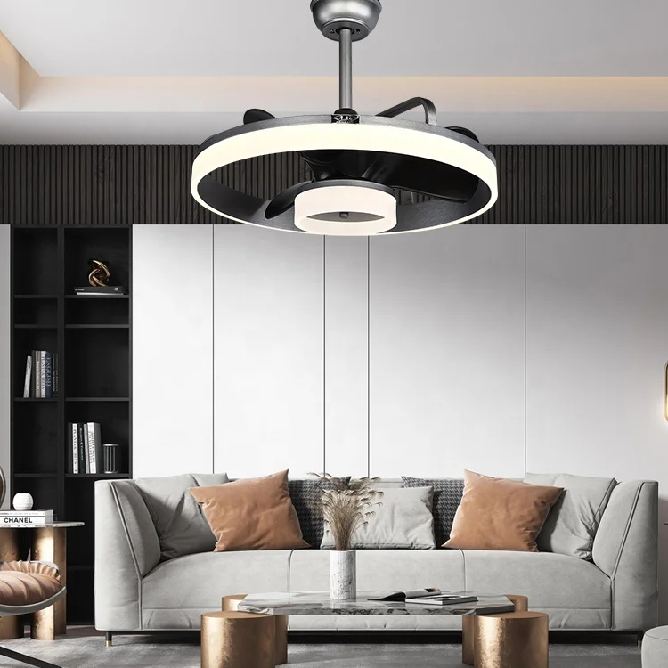 24 Inch Fancy Fan Chandelier High Speed Dc Reversible 220v Decorative Ceiling Fans Ceiling With Light