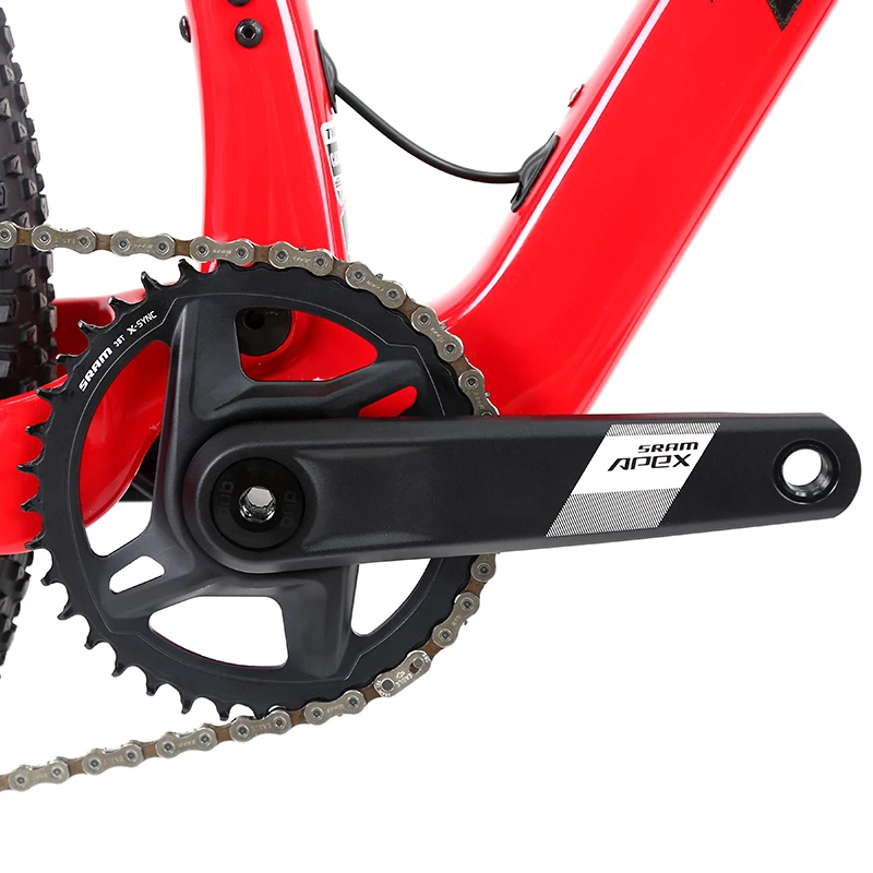 Carbbon Fiber Full Suspension Carbon Mountain Bike 29er with WheelTop EDS-13S wireless double suspension mtb bicycle for sale