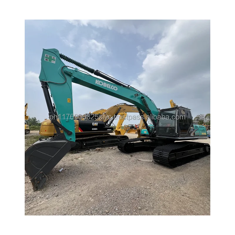 Health condition earth-moving used Kobelco excavator for sale Sk200-8 Sk200-6 low hours with engine Hino J05E SK200