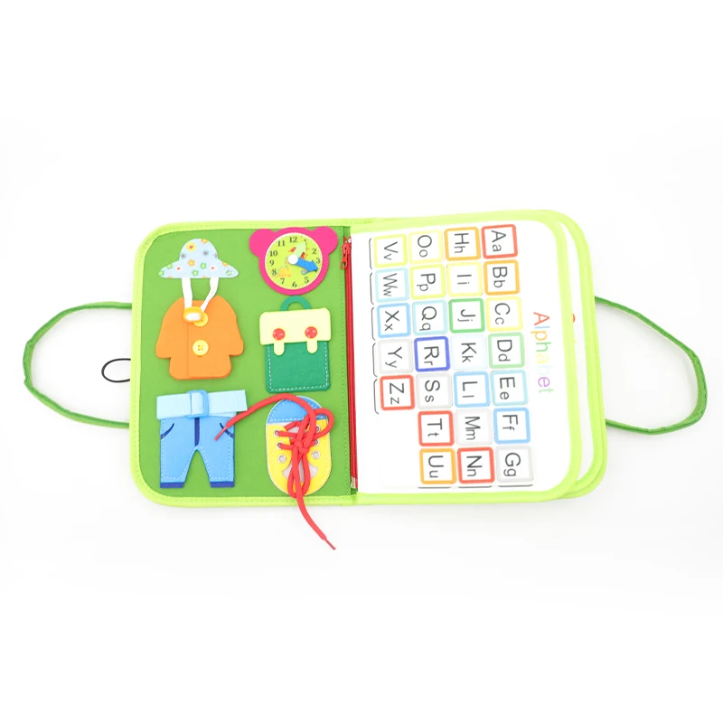 Felt Busy Board offers  CE certified  Felt learning Board for early childhood education with paintbrush