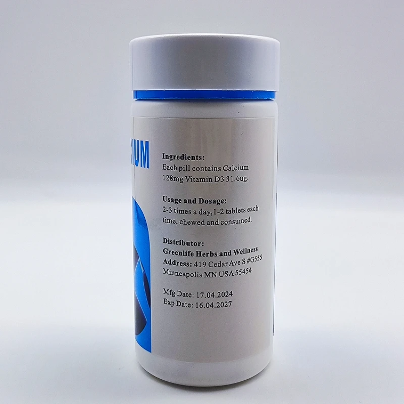 Vitamin Calcium Tablet for Health Supplement Focused on Bone Formation and Hardness